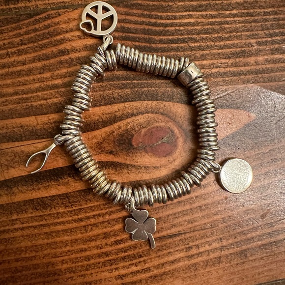 Links of London silver Sweetie bracelet with charms and 5 gold plated links - Picture 4 of 5